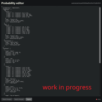 Probability screenshot